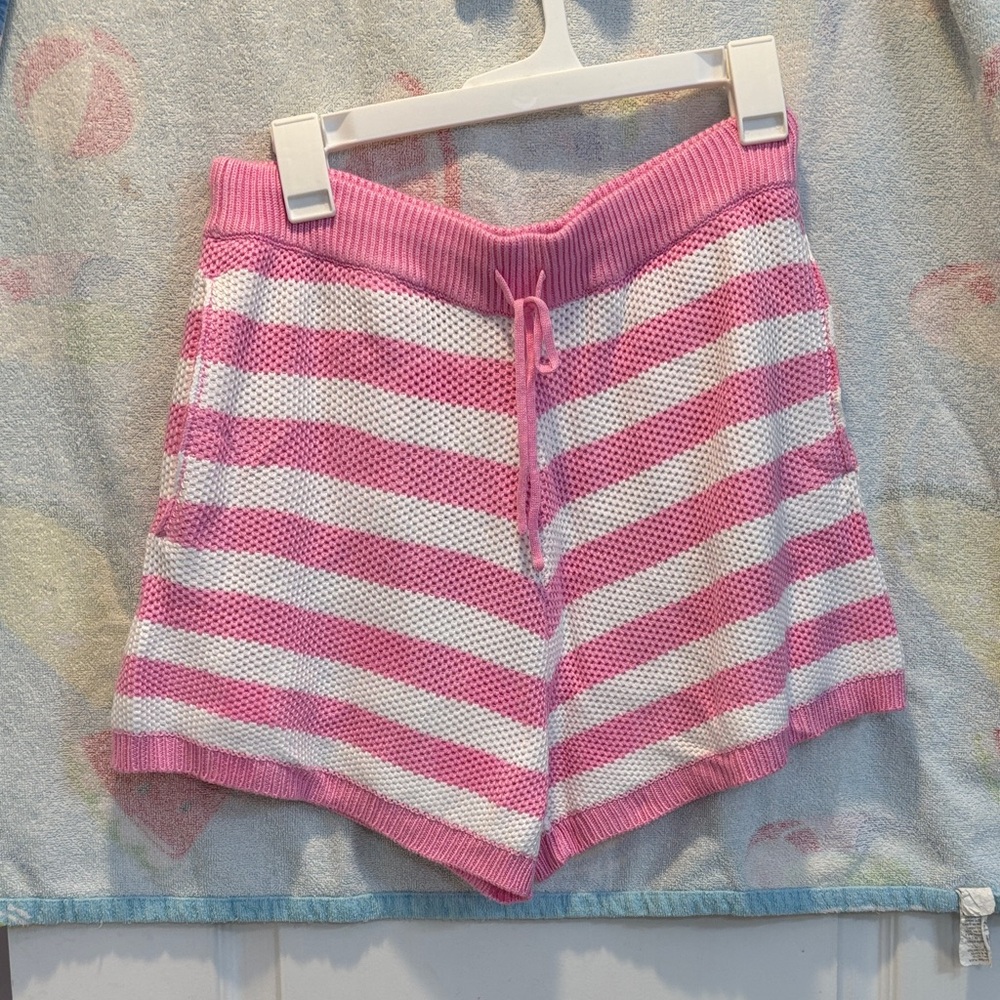 NWT PINK Victoria's Secret Pink and White Striped Shorts